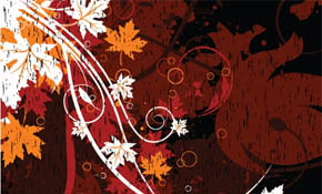 Floral grungy illustration